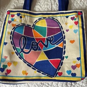 Brighton Multicolor Heart Tote Bag